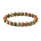 Natural Unakite Semi Precious, Stone Bracelet