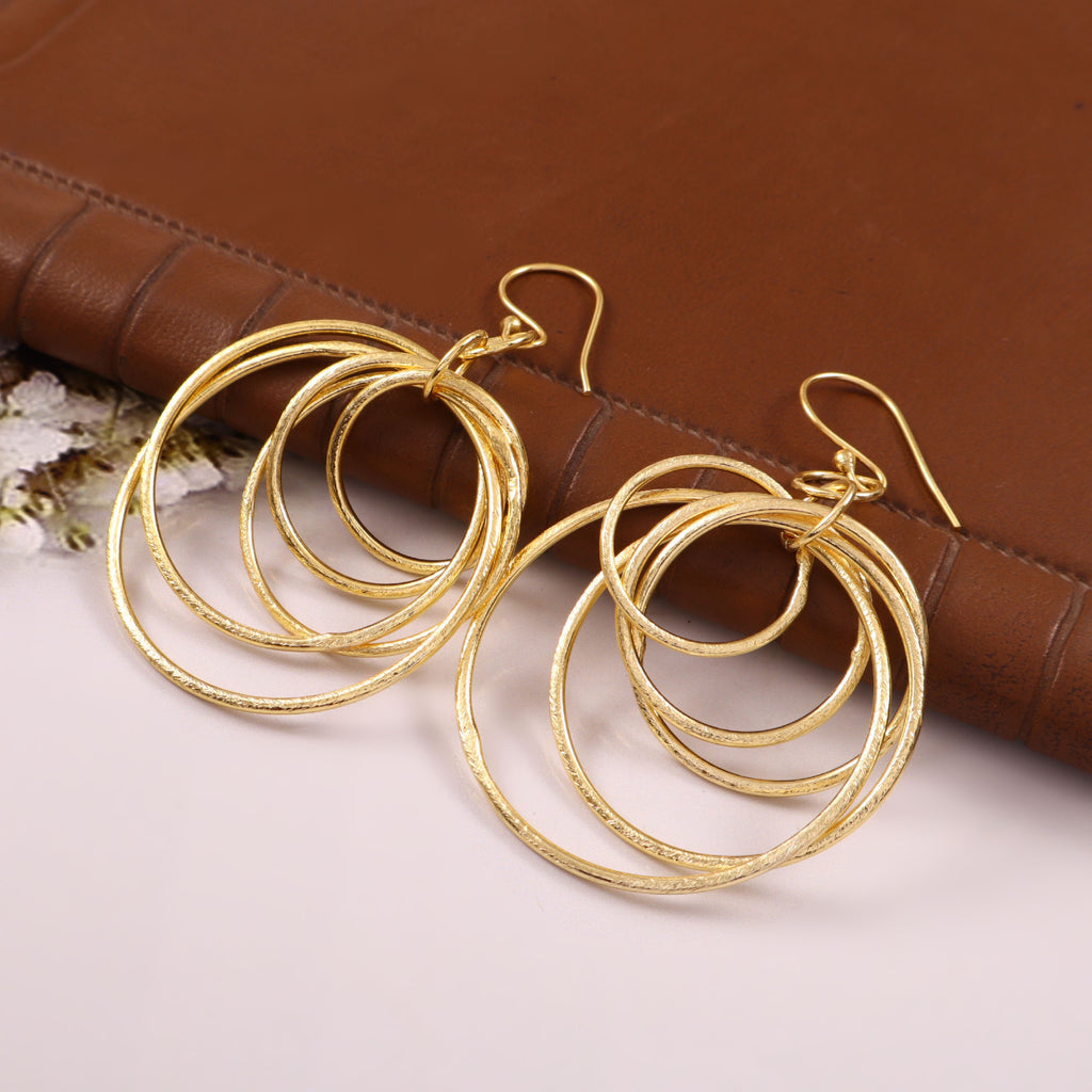 Elegant Gold Plated Drop Earrings for Women