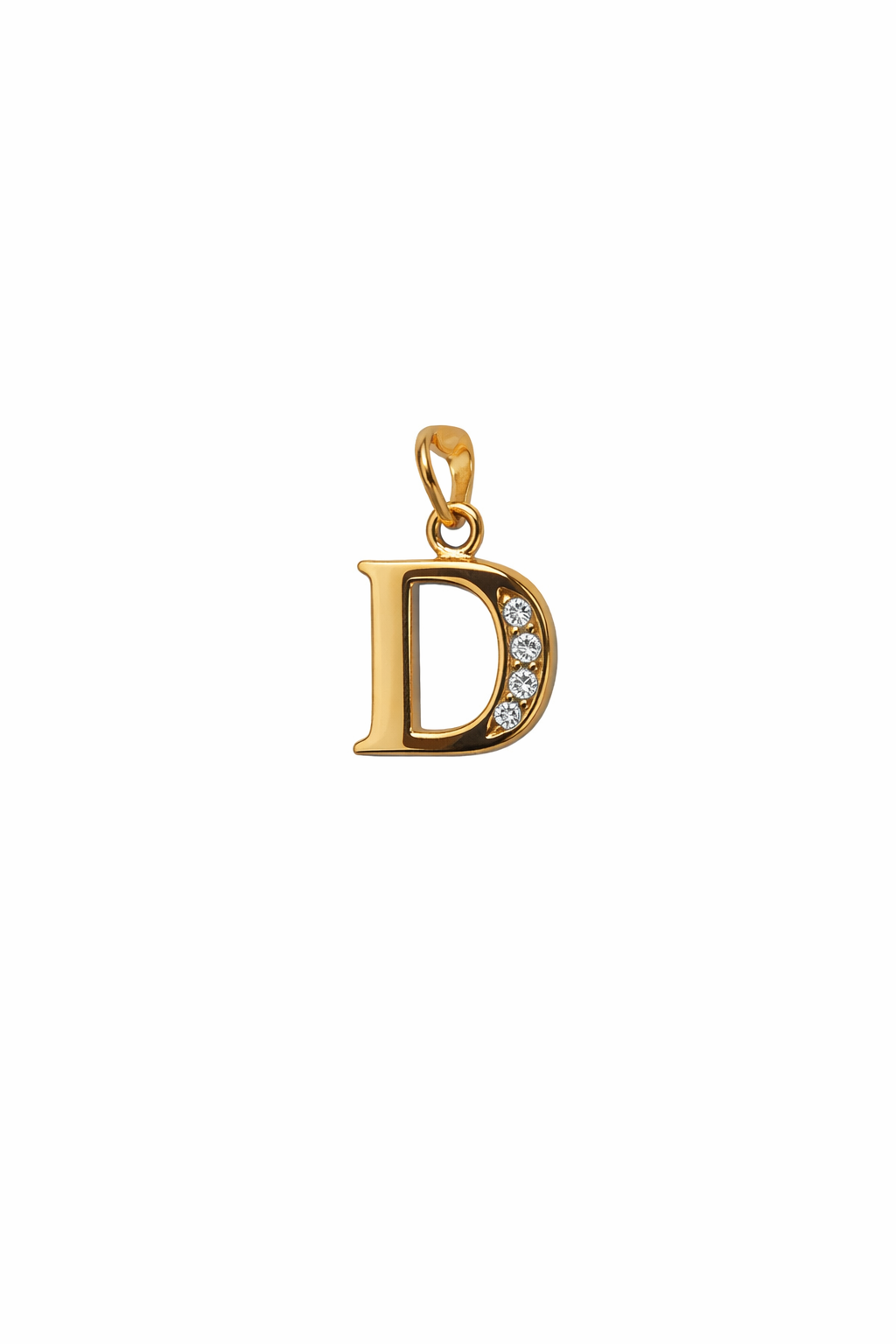 Elegant Gold Initial “D” Pendant Necklace