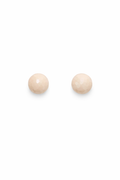 Cream Faceted Stud Earrings