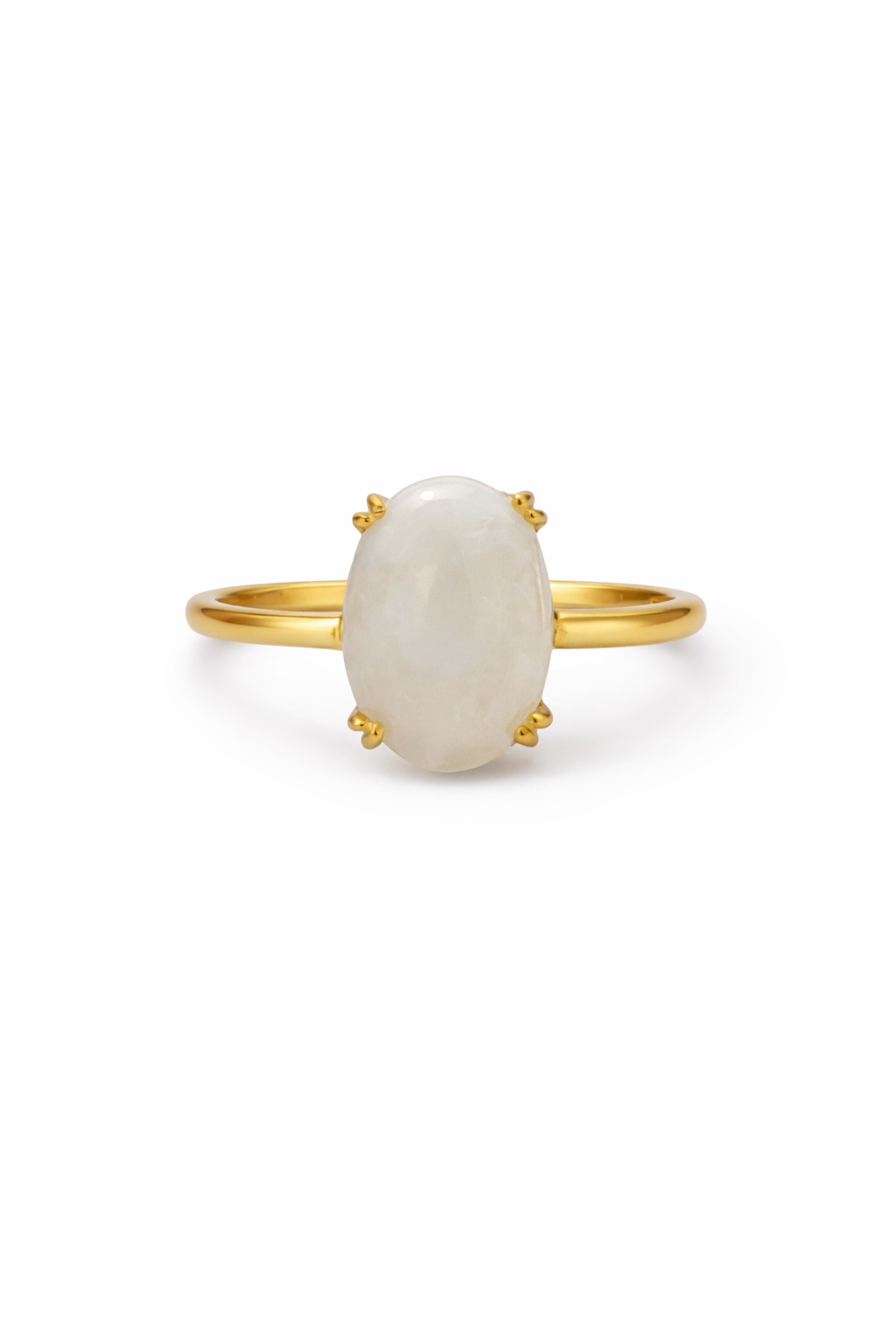 White Moonstone Ring