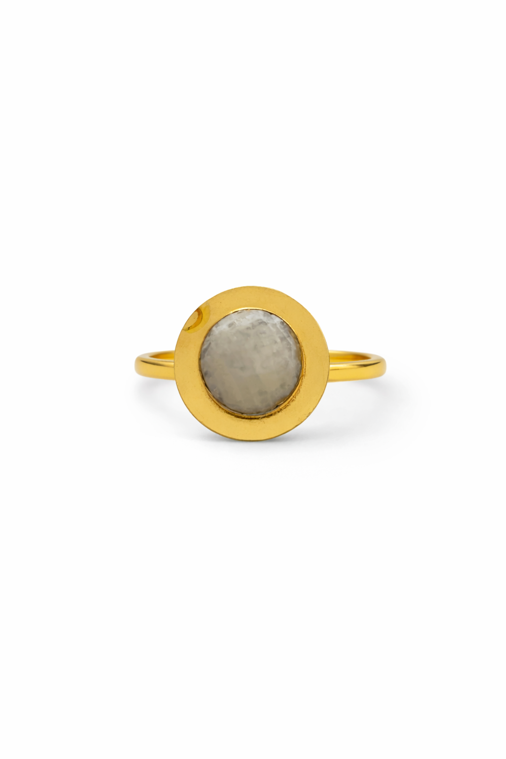 Round Moonstone Ring