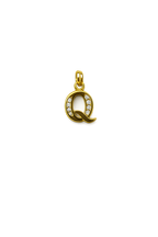 Elegant Gold Initial “Q” Pendant