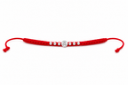 925 Sterling Silver “Mere Bhaiya” Rakhi | Handmade Red Thread Rakhi for Brother