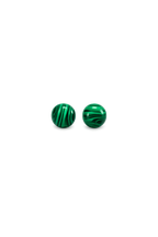 Natural Malachite Stud Earrings