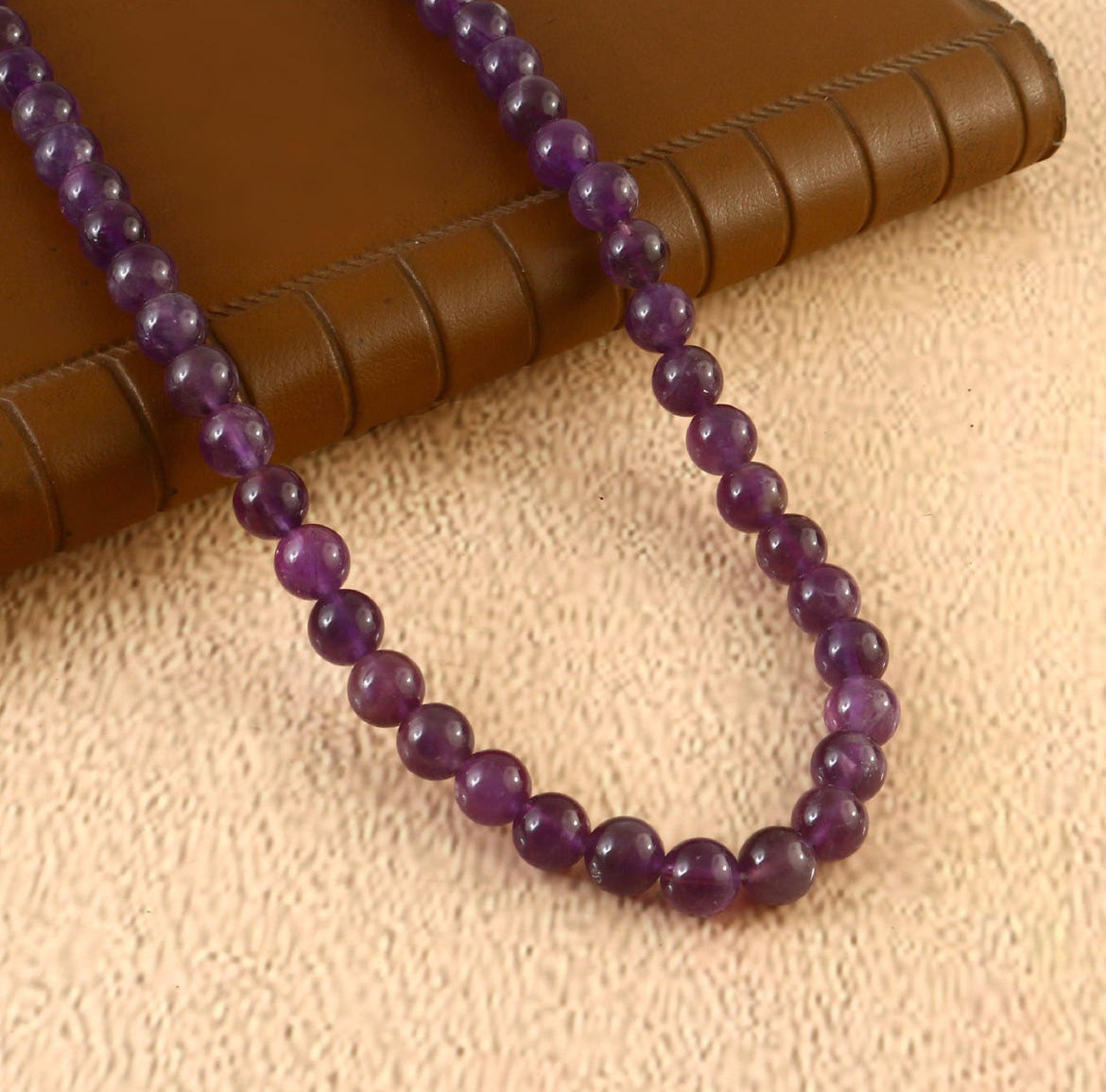 Natural Amethyst Beaded Necklace