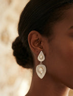 Silver Pearl Drop Earrings, Teardrop Pearl Earrings