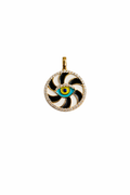 Evil Eye Pendant Necklace, Gold Protection Charm