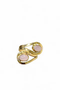 Blush Stone Dual Loop Adjustable Ring
