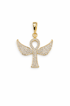 Gold Angel Pendant Necklace
