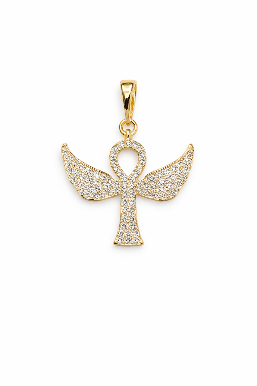 Gold Angel Pendant Necklace