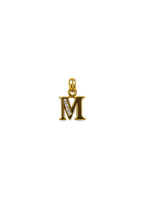 Elegant Gold Initial “M” Pendant