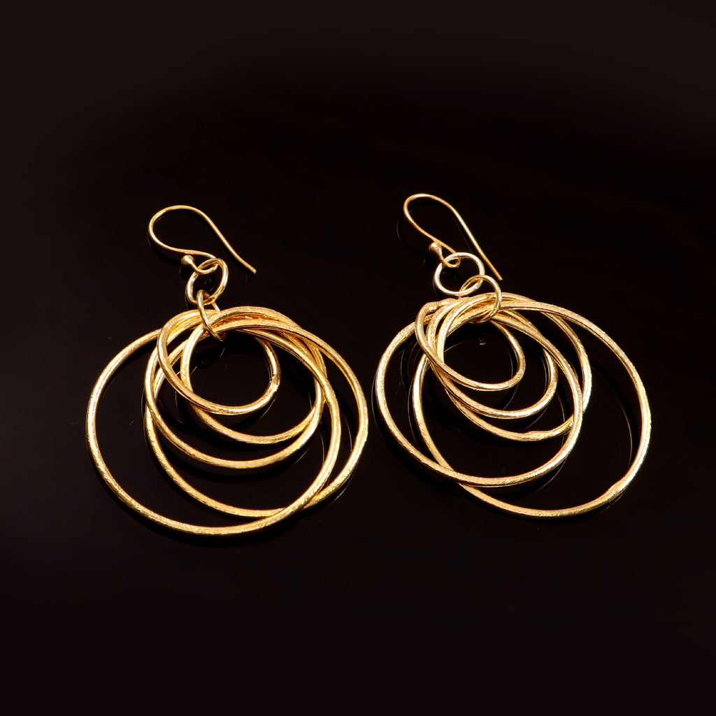 Elegant Gold Plated Drop Earrings for Women