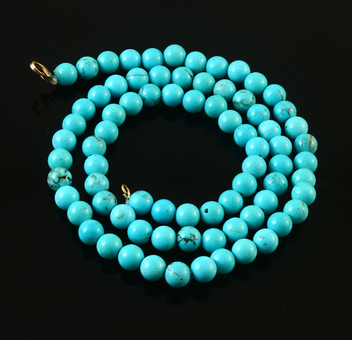 Natural Turquoise Beaded Necklace