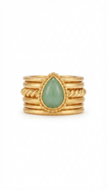 Stackable Gemstone Ring | Minimalist Gold Ring