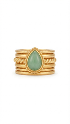 Stackable Gemstone Ring | Minimalist Gold Ring