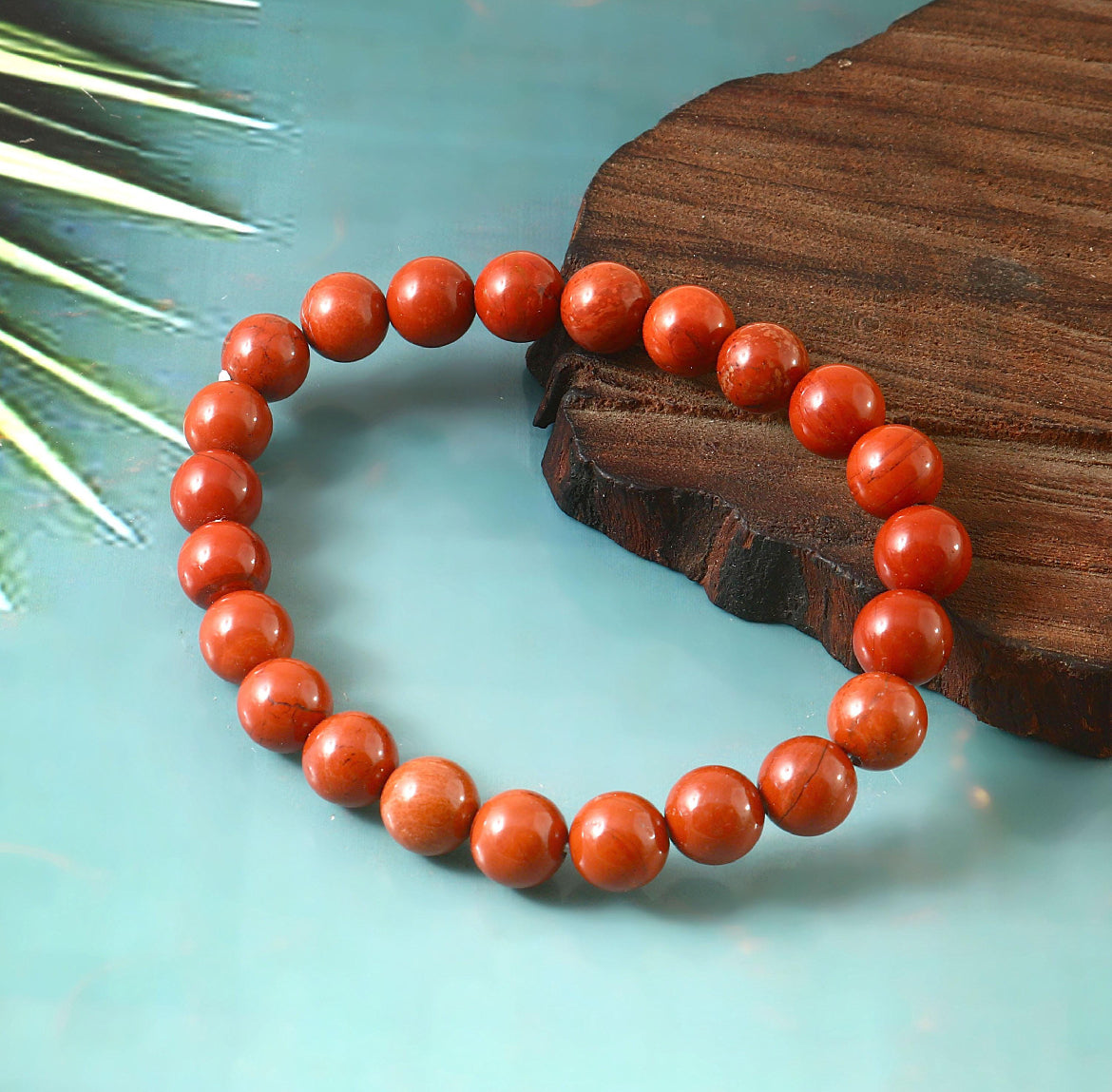 Natural Red Jasper Bracelet Stretchable
