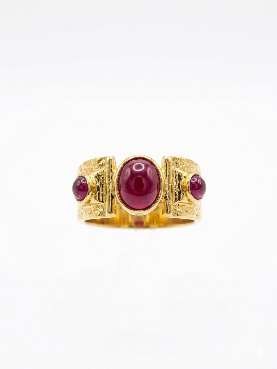 Royal Ruby Stack Ring Set