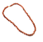 Natural Sunstone Brown Necklace Beads Mala