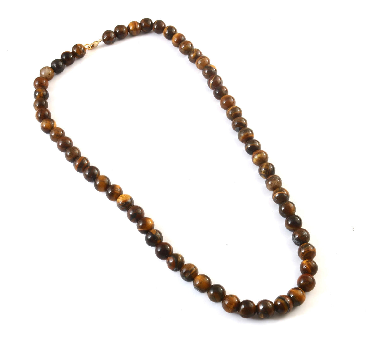 Natural Tiger Eye Beaded Necklace