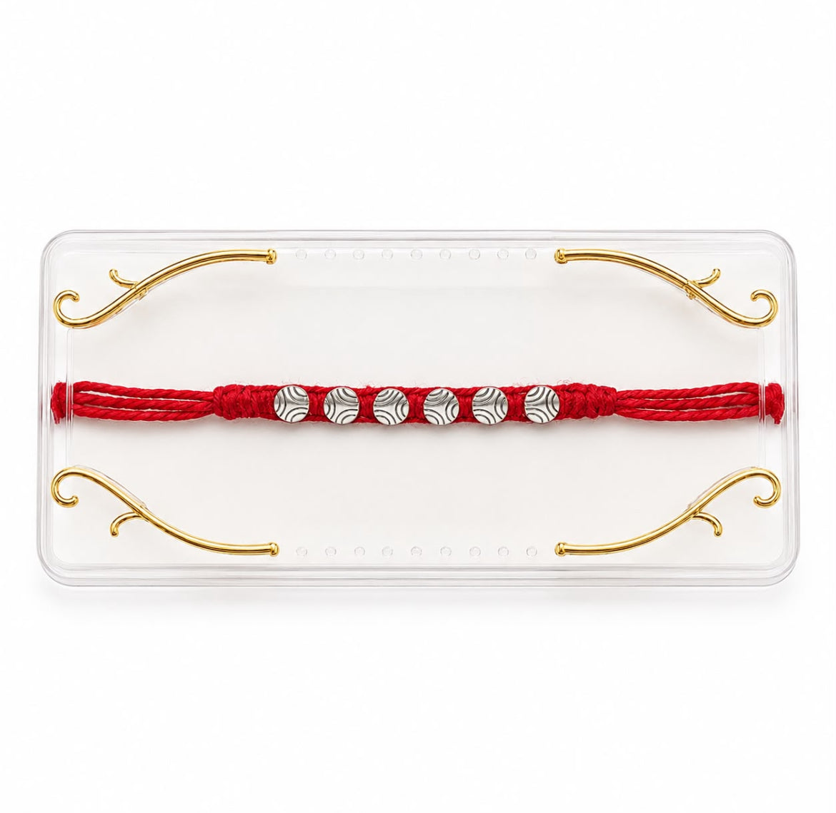 Silver Disc Rakhi for Brother