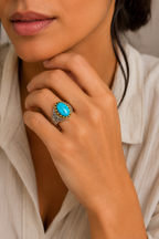 Vintage Turquoise Statement Ring