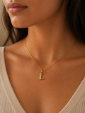 Elegant Gold Initial “L” Pendant