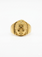 Golden Buddha Statement Ring