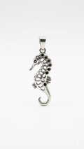 Seahorse Pendant Necklace, Silver Ocean Jewelry