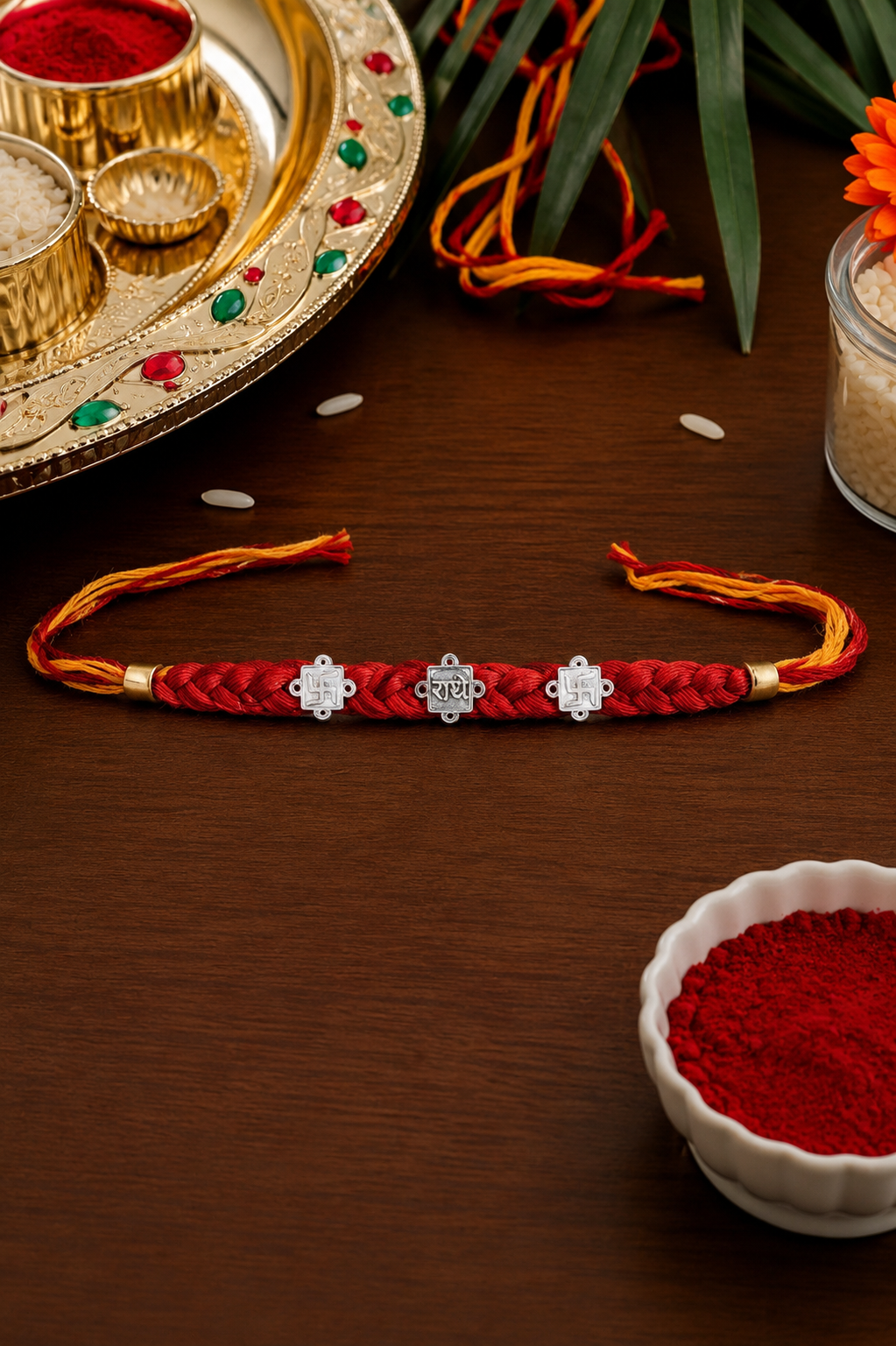 Pure Silver Raksha Bandhan Rakhi for Brother
