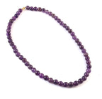 Natural Amethyst Beaded Necklace