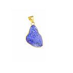 Blue Druzy Agate Pendant Necklace
