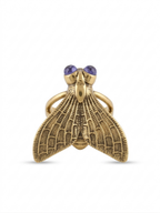 Golden Dragonfly Statement Adjustable Ring