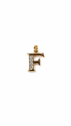 Elegant Gold Initial “F” Pendant Necklace