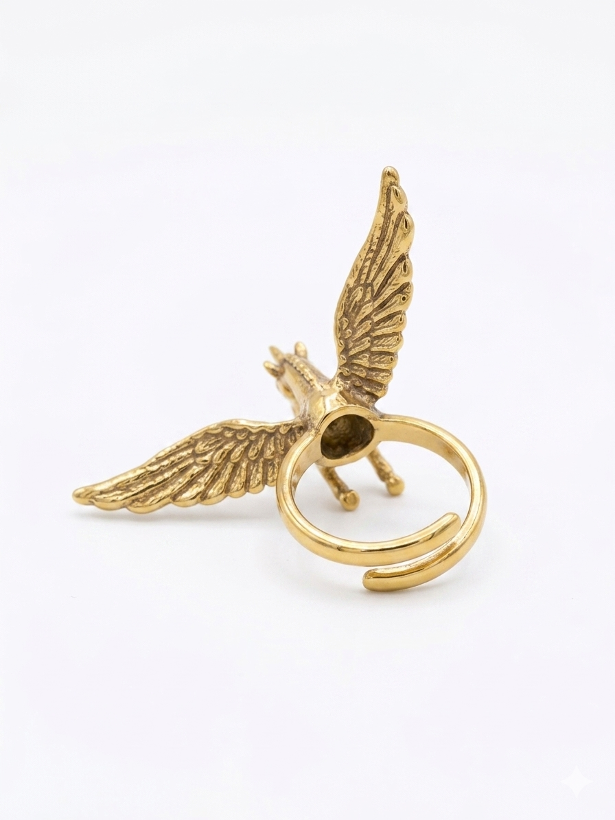 Gold Pegasus Ring