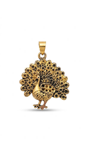 Vintage Peacock Pendant Necklace