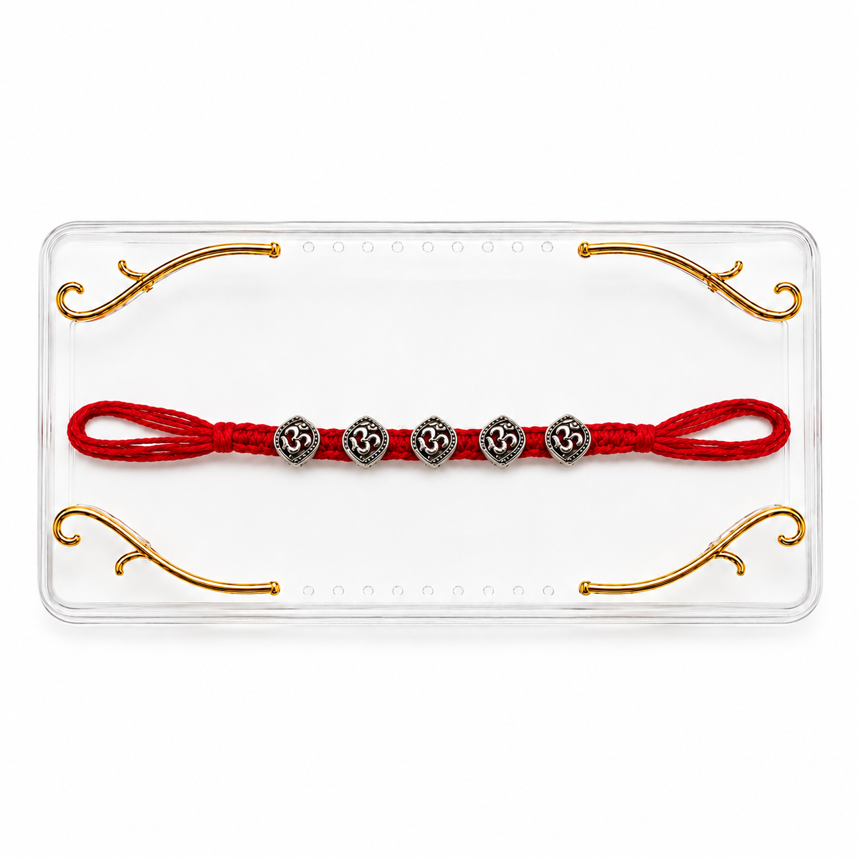 Spiritual Om Charm Rakhi | Traditional Hindu Festival Gift