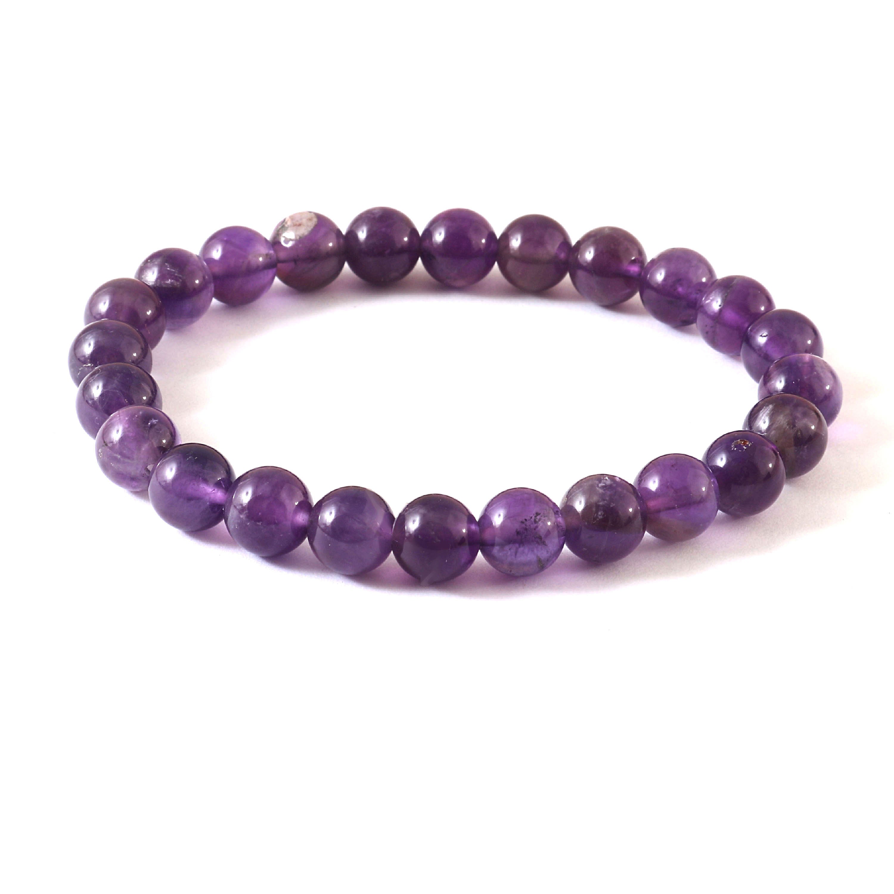 Natural Amethyst Bracelet Crystal Stone Bracelet