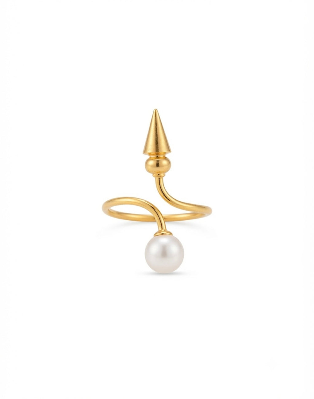 Freshwater Pearl Open Ring in 18K Gold Plated