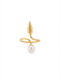 Freshwater Pearl Open Ring in 18K Gold Plated