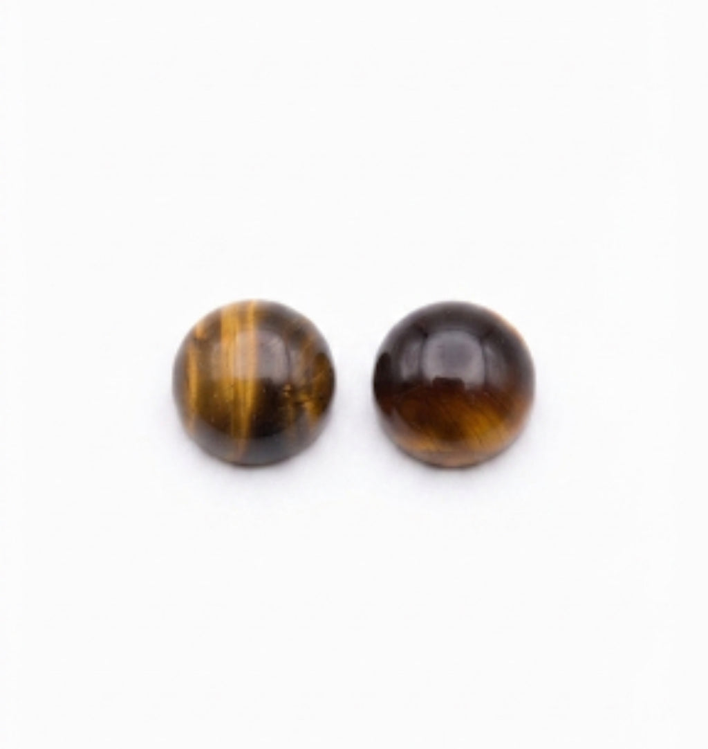 Tiger Eye Stud Earrings