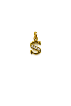 Elegant Gold Initial “S” Pendant
