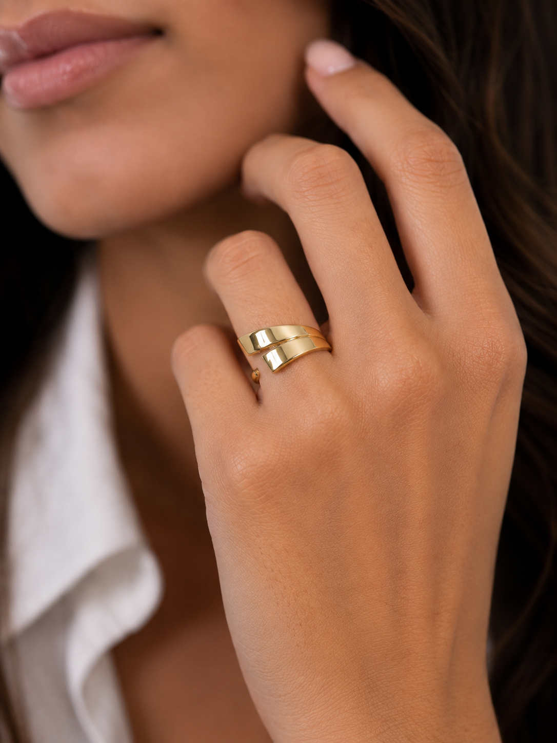 Minimalist Gold Wrap Ring
