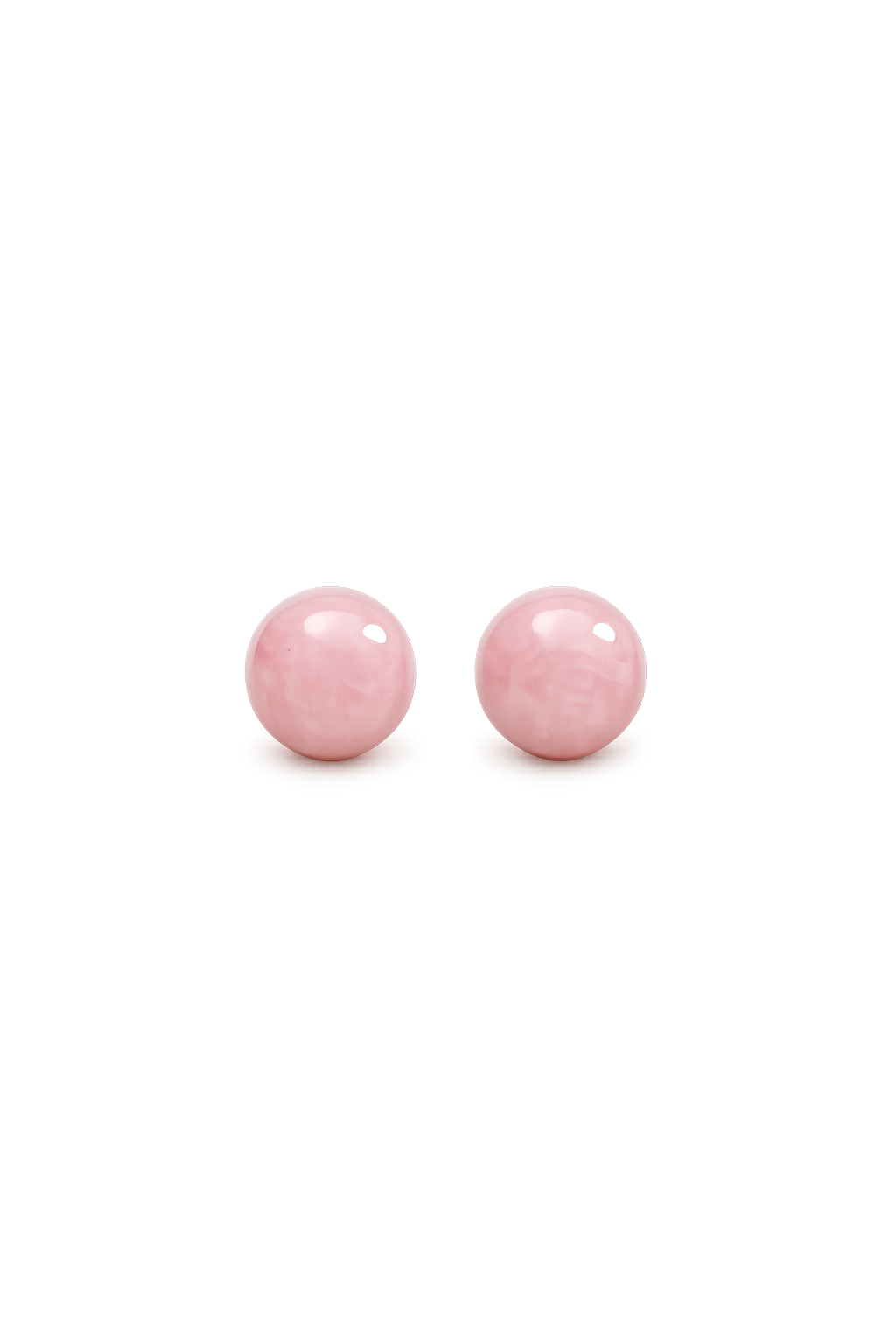 Pink Rhodonite Stud Earrings