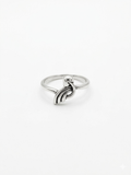 Minimalist Silver Swirl Ring