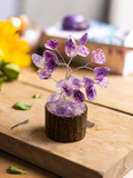 Amethyst Crystal Tree Handmade Gemstone Bonsai Decor