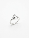 Elegant Silver Leaf Wrap Ring