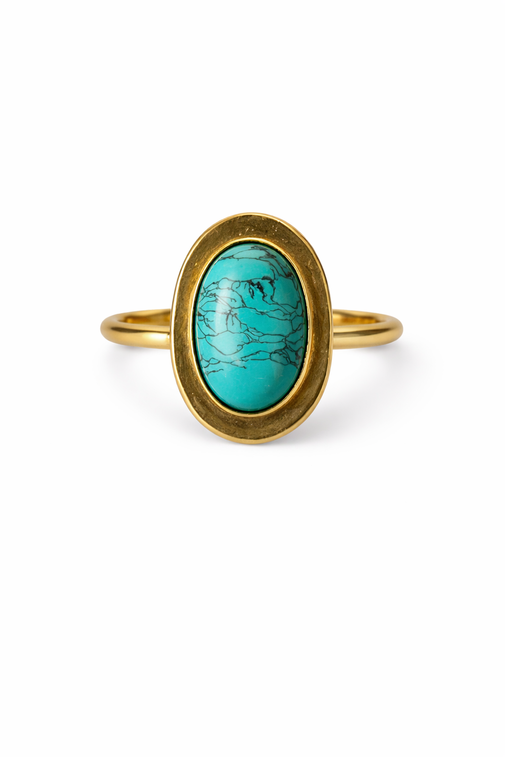 Turquoise Oval Statement Ring