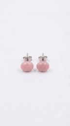 Pink Rhodonite Stud Earrings