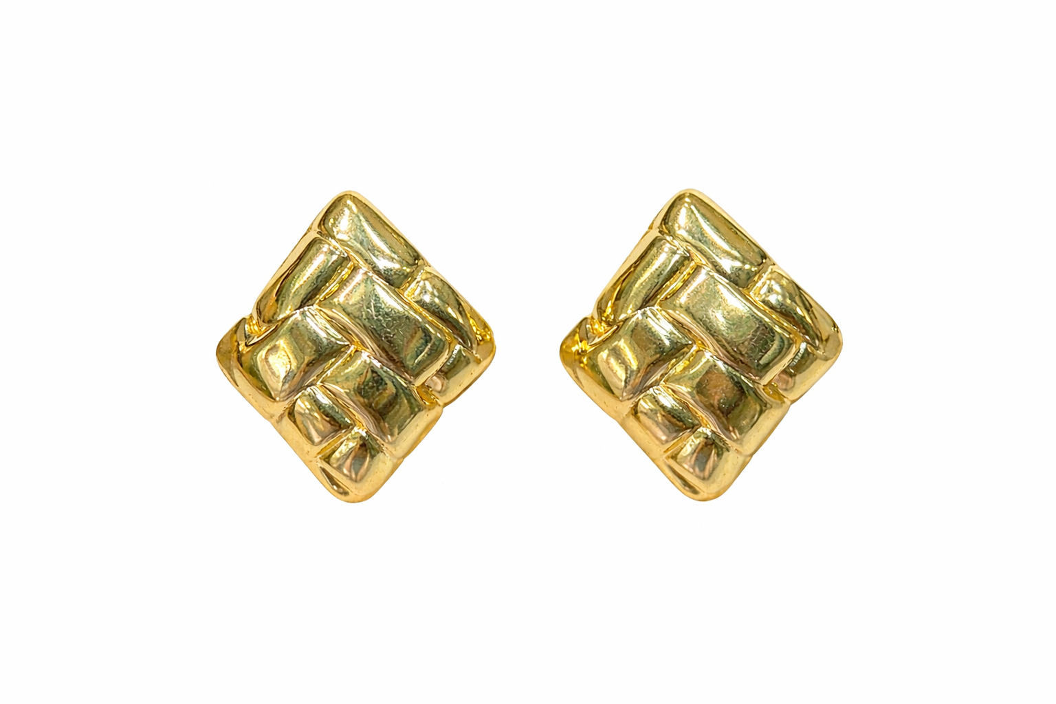Textured Square Stud Earrings